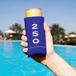 Rafraîchisseur Pour Canette Slim 250e anniversaire États-Unis 250 ans de fête de la