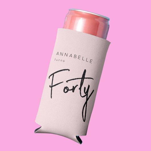 Rafraîchisseur Pour Canette Slim 40ème Quarante Quarantième anniversaire