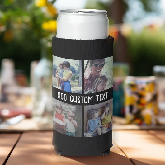 Rafraîchisseur Pour Canette Slim 4 Collage de photos - vous pouvez changer la coule