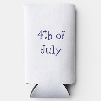 Rafraîchisseur Pour Canette Slim 4 juillet jour de l'indépendance nom ville pa bleu