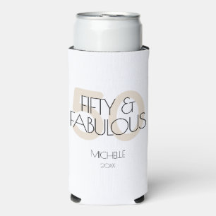 Rafraîchisseur Pour Canette Slim 50 et fabuleux Beige moderne Cinquante Anniversair