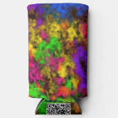 Rafraîchisseur Pour Canette Slim Acrylic Neon Colors Paint Splatter Splash Abstract (Recto)
