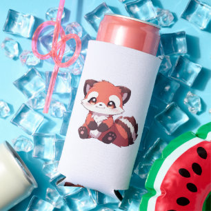 Rafraîchisseur Pour Canette Slim adorable panda rouge