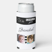 Rafraîchisseur Pour Canette Slim Aimez-vous grand-père 4 photo blanc et noir (Seltzer Recto)