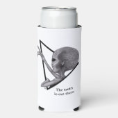 Rafraîchisseur Pour Canette Slim Alien gris, la vérité est là (Seltzer Recto)