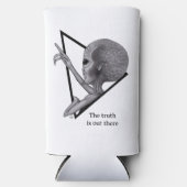 Rafraîchisseur Pour Canette Slim Alien gris, la vérité est là (Recto)