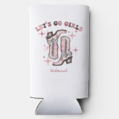 Rafraîchisseur Pour Canette Slim Allons-y Filles Bachelorette Fête Faveur (Verso)