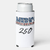 Rafraîchisseur Pour Canette Slim America 250 Anniversary (Seltzer Recto)