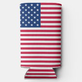 Rafraîchisseur Pour Canette Slim American USA Flag Pride Design-76353 (Verso)