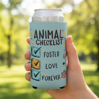Rafraîchisseur Pour Canette Slim Amour de Foyer pour Animaux pour Toujours Amateur
