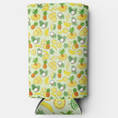 Rafraîchisseur Pour Canette Slim Ananas Bananes et Cocots Island Vibes (Recto)