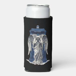 Rafraîchisseur Pour Canette Slim Angle de plaie avec boîte de police bleue 1