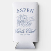 Rafraîchisseur Pour Canette Slim Après Ski Avec La Mariée à être Bach Week-end (Verso)