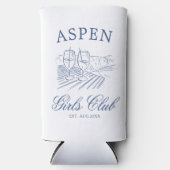 Rafraîchisseur Pour Canette Slim Après Ski Avec La Mariée à être Bach Week-end (Recto)