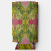 Rafraîchisseur Pour Canette Slim Aquarelle Et Encre Art Impressionniste Abstrait (Recto)