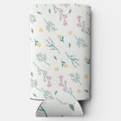 Rafraîchisseur Pour Canette Slim Aquarelle printanière Botanique floraison sans joi (Verso)