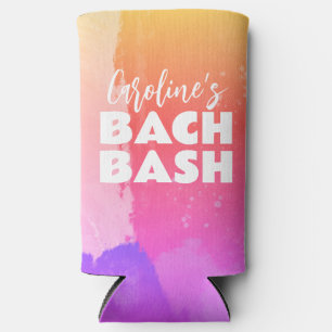 Rafraîchisseur Pour Canette Slim Aquarelle Rainbow Bachelorh Bash