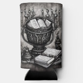 Rafraîchisseur Pour Canette Slim Argent Steampunk Cauldron Spellbooks et Potions (Verso)