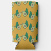 Rafraîchisseur Pour Canette Slim Avocat vert brun (Recto)