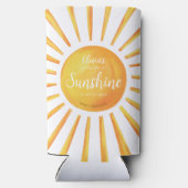 Rafraîchisseur Pour Canette Slim Baby shower solaire (Verso)