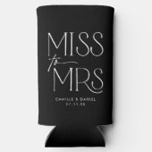 Rafraîchisseur Pour Canette Slim Bachelorette moderne (Verso)