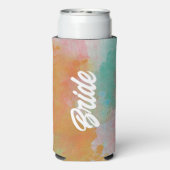 Rafraîchisseur Pour Canette Slim Bachelorette rétro rasée et engagée (Seltzer Verso)