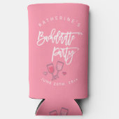 Rafraîchisseur Pour Canette Slim Bachelorte Rose Et Blanc (Recto)