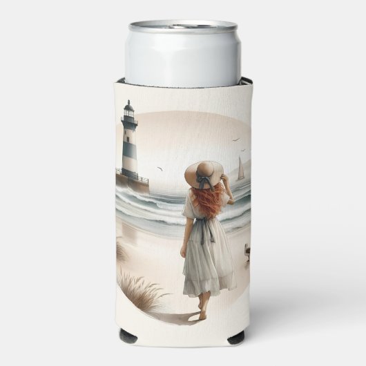Rafraîchisseur Pour Canette Slim Balade Phare (Seltzer Recto)