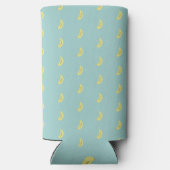 Rafraîchisseur Pour Canette Slim Banane jaune tirant bleu motif (Verso)