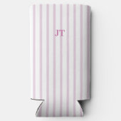 Rafraîchisseur Pour Canette Slim Bande rose monogramme (Verso)