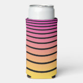 Rafraîchisseur Pour Canette Slim Bandes de coucher de soleil (Seltzer Recto)