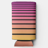 Rafraîchisseur Pour Canette Slim Bandes de coucher de soleil (Verso)