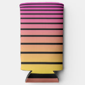 Rafraîchisseur Pour Canette Slim Bandes de coucher de soleil (Recto)