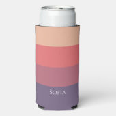 Rafraîchisseur Pour Canette Slim Bandes de couleur automne - (Seltzer Verso)