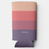 Rafraîchisseur Pour Canette Slim Bandes de couleur automne - (Verso)