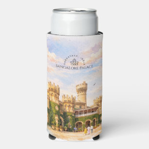 Rafraîchisseur Pour Canette Slim Bangalore Palais Inde Aquarelle Mémoire de Voyage