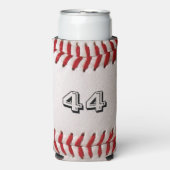 Rafraîchisseur Pour Canette Slim Baseball avec numéro personnalisable (Seltzer Recto)