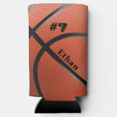Rafraîchisseur Pour Canette Slim Basket-ball du Personalized (Verso)