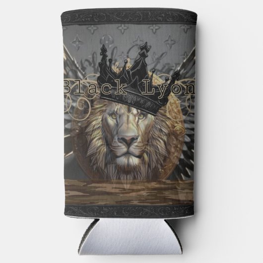 Rafraîchisseur Pour Canette Slim Basse Black Lyon (Recto)