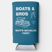 Rafraîchisseur Pour Canette Slim Bateaux Lake Bachelor et Frères sur mesure Bachelo (Recto)