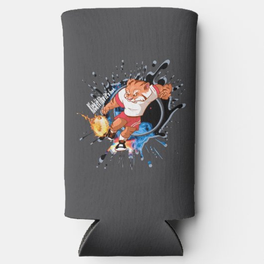 Rafraîchisseur Pour Canette Slim Battez-le comme il fait chaud. (Recto)