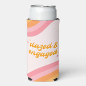 Rafraîchisseur Pour Canette Slim Bazed & Engagé Super rose & orange (Seltzer Recto)