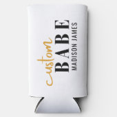 Rafraîchisseur Pour Canette Slim Bébé Personnalisé Citation Drôle Nom Personnalisé (Recto)