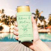 Rafraîchisseur Pour Canette Slim Bikinis et martinis à main tiré