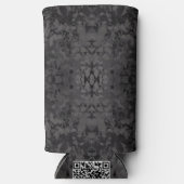 Rafraîchisseur Pour Canette Slim Black And Gray Abstract Graphic Art Design (Recto)