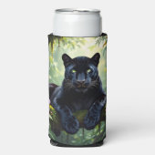 Rafraîchisseur Pour Canette Slim Black Panther in the Jungle (Seltzer Recto)