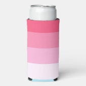 Rafraîchisseur Pour Canette Slim Bleu et rose Tons (Seltzer Recto)