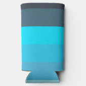 Rafraîchisseur Pour Canette Slim Bleu et rose Tons (Verso)