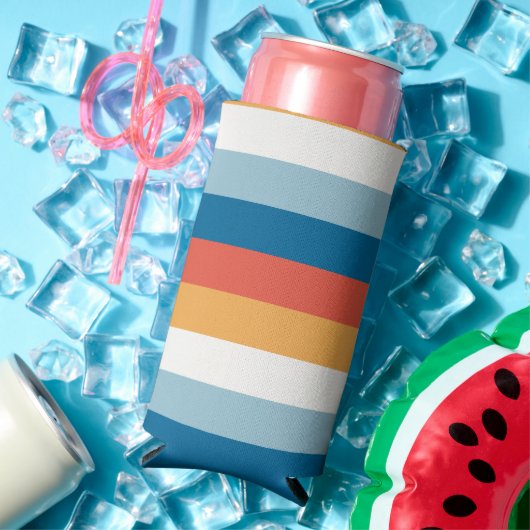 Rafraîchisseur Pour Canette Slim Bleu Uniforme (Été in situ)