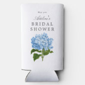 Rafraîchisseur Pour Canette Slim Blue Hydrangea Fête des mariées Party (Verso)